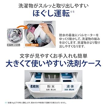 Amazon | シャープ 洗濯機 穴なし槽 インバーター搭載 ピンク系